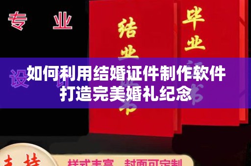郑州如何利用结婚证件制作软件打造完美婚礼纪念